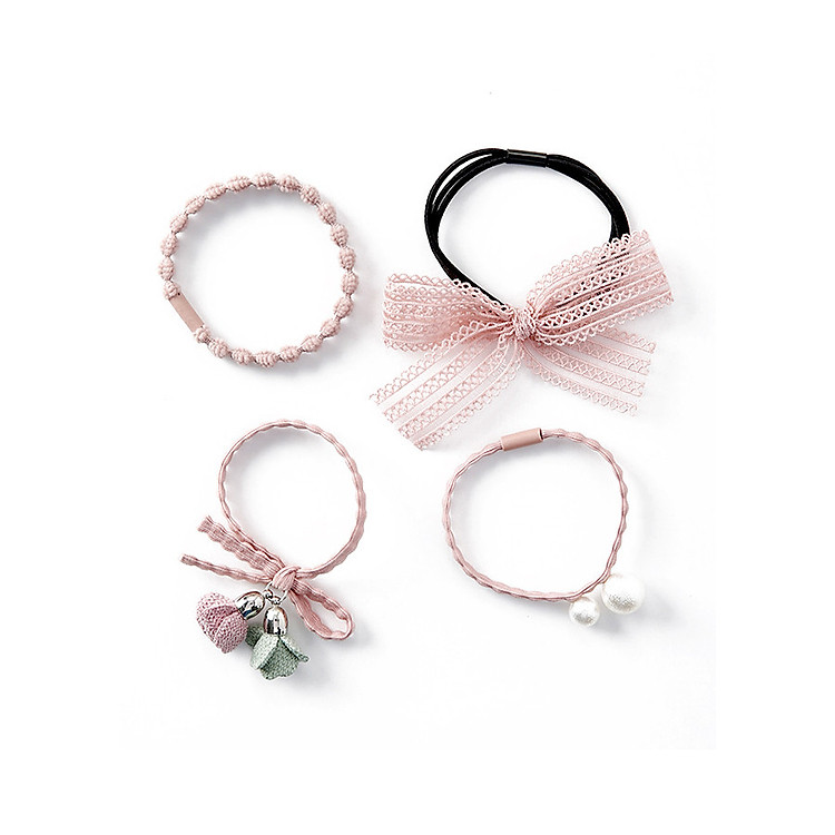 Phụ kiện tóc nữ Set 4 cột tóc Hàn Quốc 027-030