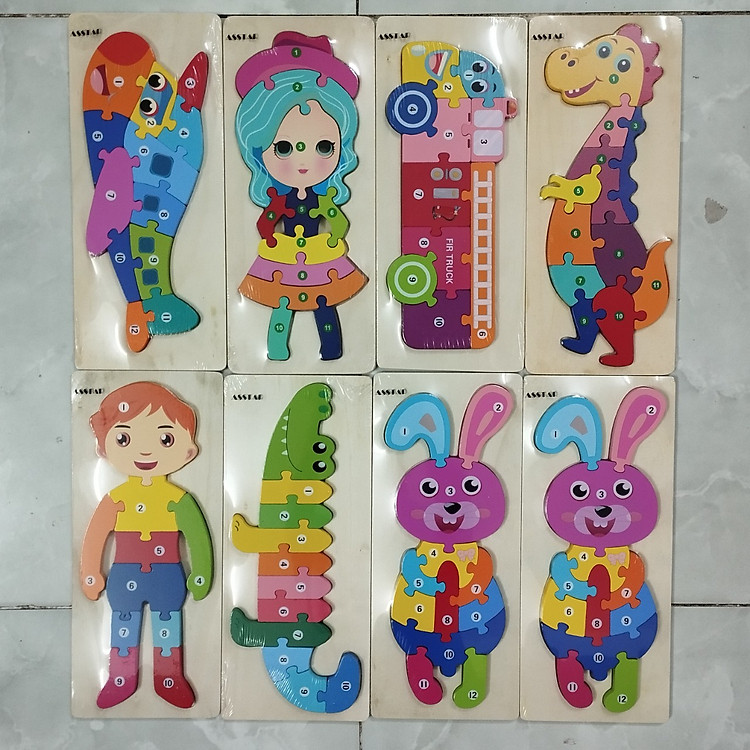 Combo 5 Đồ Chơi Ghép Hình Asstar Chính hãng Giá tốt - Hình ảnh 3