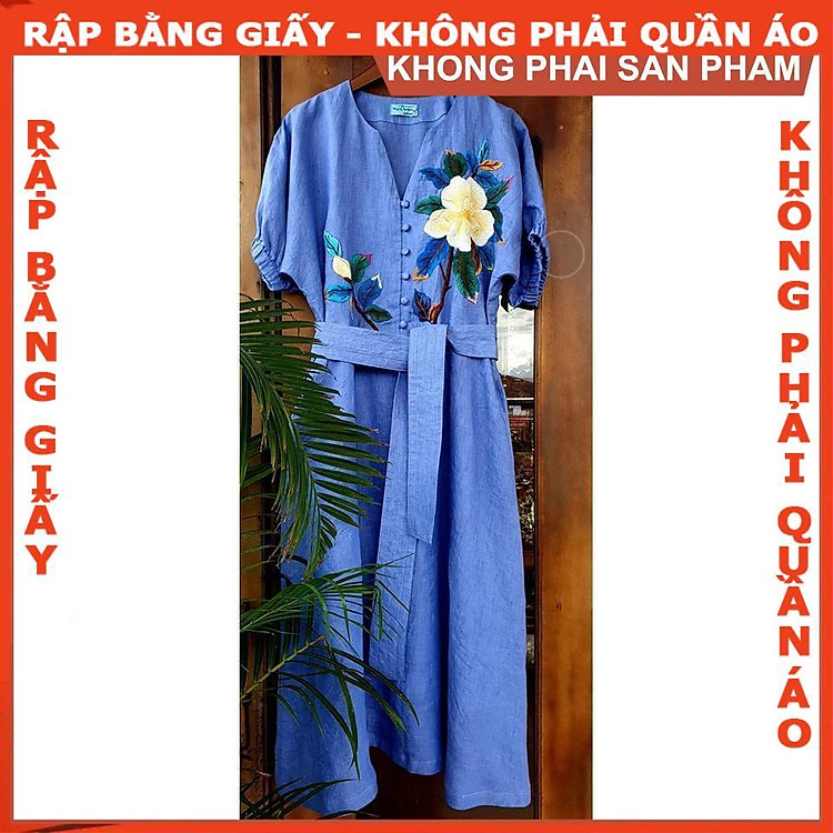 Rập giấy A0 đầm nữ mã 676 (BẢN VẼ)