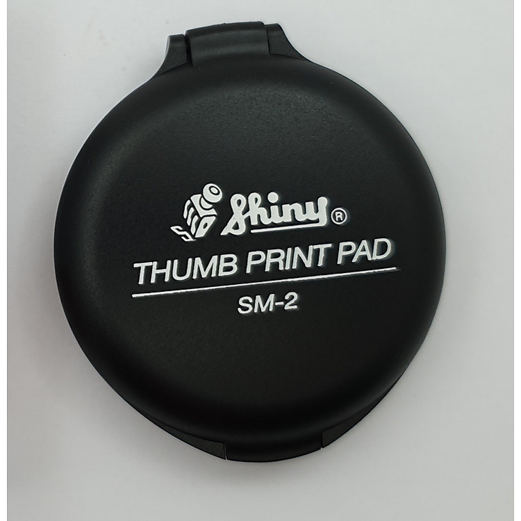 Khay mực lăn tay tròn Shiny SM2 - Màu Xanh - Ảnh 3