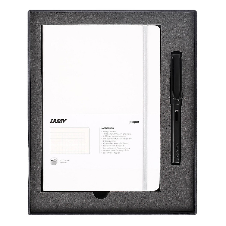 Notebook Lamy A5 Softcover White + Bút Lamy Al-Star Black - Ảnh 4