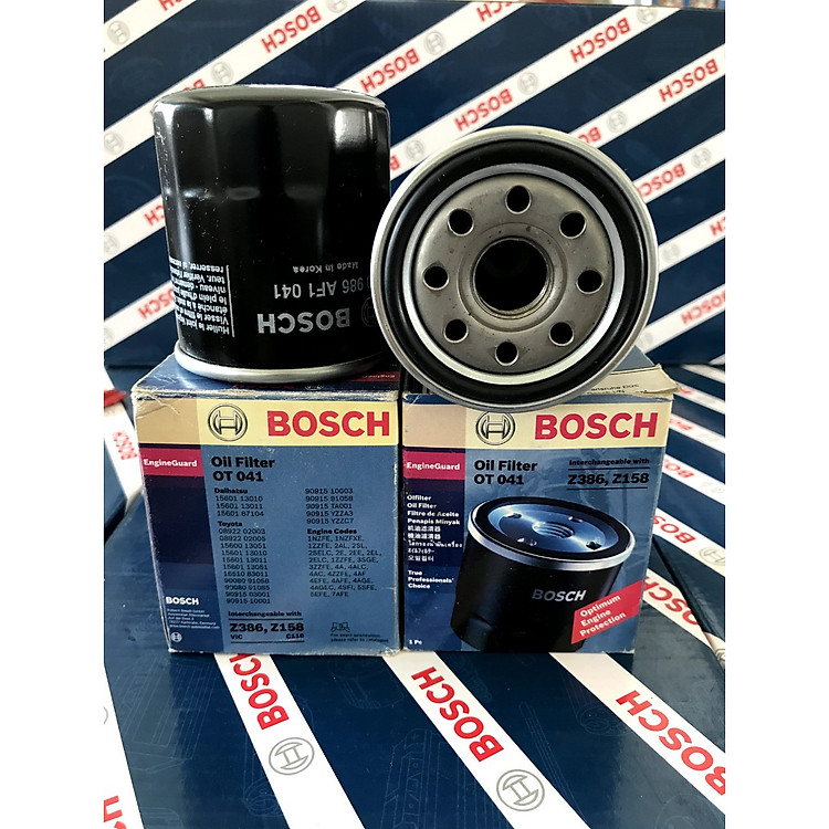 Lọc Nhớt Bosch OT041 - Toyota (Corolla Altis, Vios, Avensis, Prius, Yaris, Aygo, Wish )
