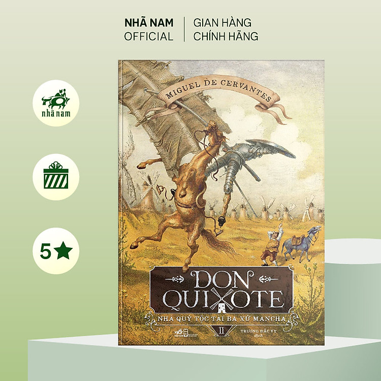 Sách - Don Quixote - Nhà quý tộc tài ba xứ Mancha (Tập 2) (TB 2022) - Nhã Nam Official