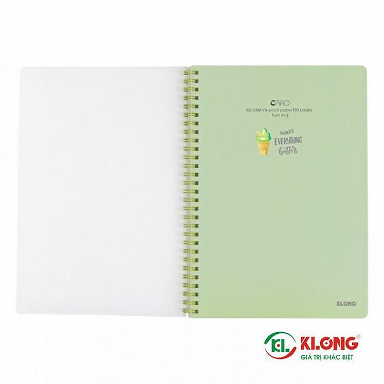 Vở Lò Xo Kép Caro B5 (80 trang) - Ảnh 2