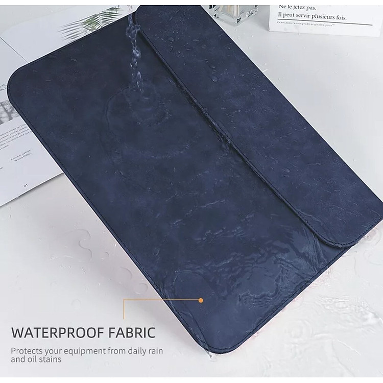 Túi Chống Sốc Da Kai Mẫu Ngang Dành Cho Macbook - iPad - Laptop, Surface Chống Nước Nắp Đậy Nam Châm- Hàng chính hãng