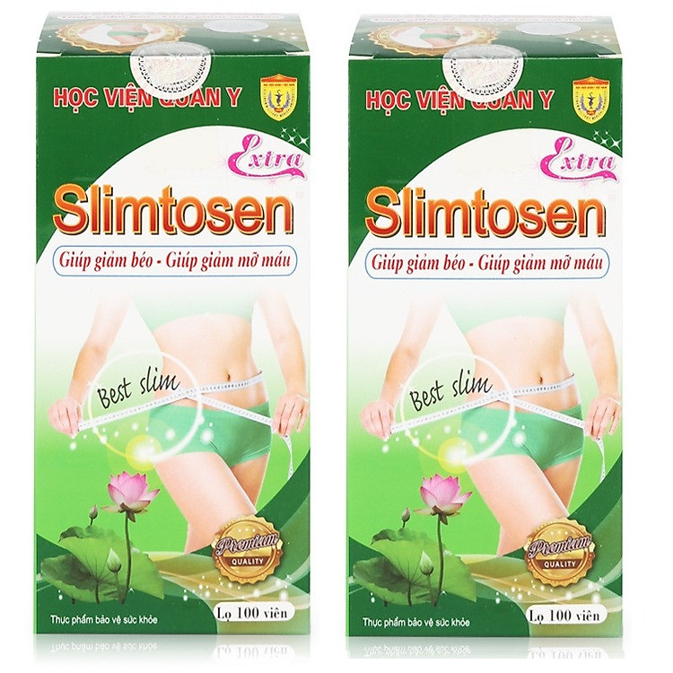 Thực phẩm chức năng bảo vệ sức khỏe SLIMTOSEN học viện quân y (100 viên/ hộp)