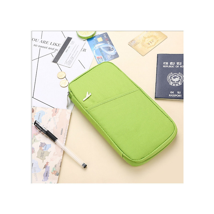 Túi đựng Passport, giấy tờ du lịch siêu tiện lợi, 11 ngăn.DL10-TPass
