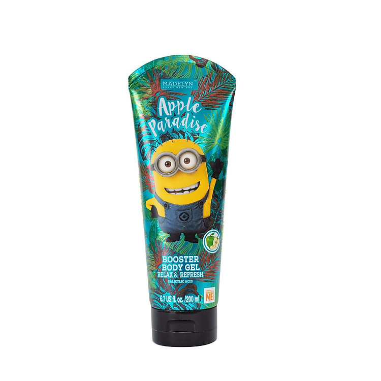 Sữa Dưỡng Thể Giúp Da Tươi Mát Khỏe Mạnh Hương Táo Xanh ( MADELYN MINION BOOSTER BODY GEL APPLE PARADISE) 200ml