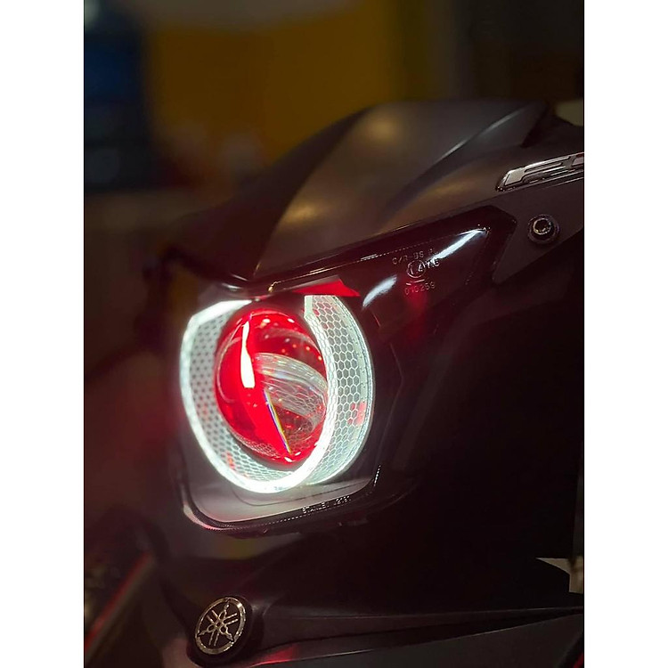 Vòng thiên thần dành cho xe máy (Angle Eye) 3,0 inch Chỉnh Trên App Đổi Mầu