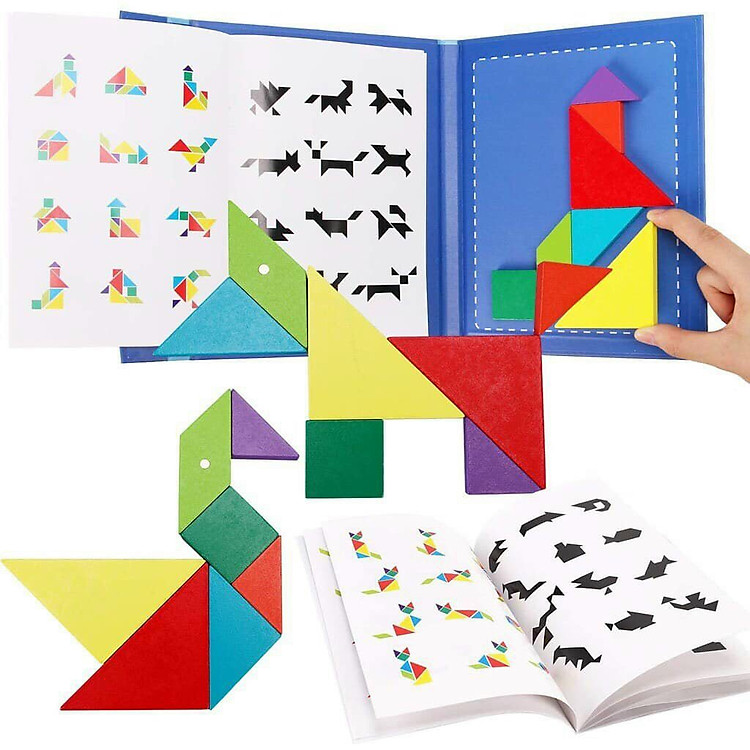 Đồ chơi tangram nam châm sáng tạo Chính hãng Tiết kiệm - Hình ảnh 5