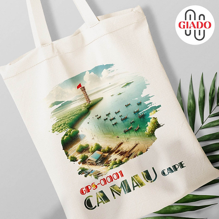 Túi canvas GIADO, túi vải bố, túi tote mẫu mũi Cà Mau