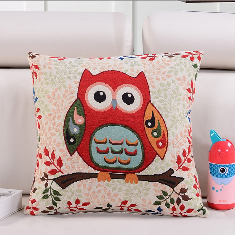 Gối Tựa Lưng Sofa Cú Đôi PA9211