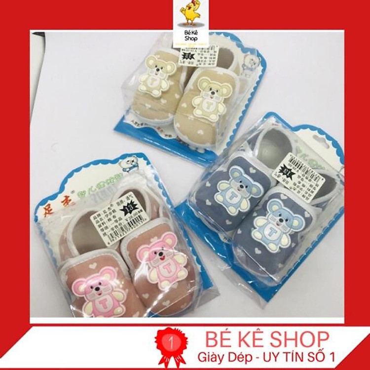 Giày Tập Đi vải Cho Bé Trai - Bé Gái Từ 3 - 12 tháng