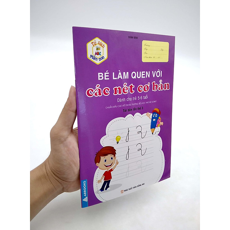Tủ Sách Mầm Non - Bé Làm Quen Với Các Nét Cơ Bản (Dành Cho Trẻ 5-6 Tuổi) - Ảnh 3