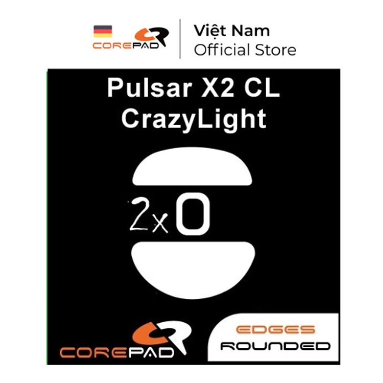 Feet chuột PTFE Corepad Skatez PRO Pulsar X2 CL CrazyLight (2 bộ) - Hàng Chính Hãng