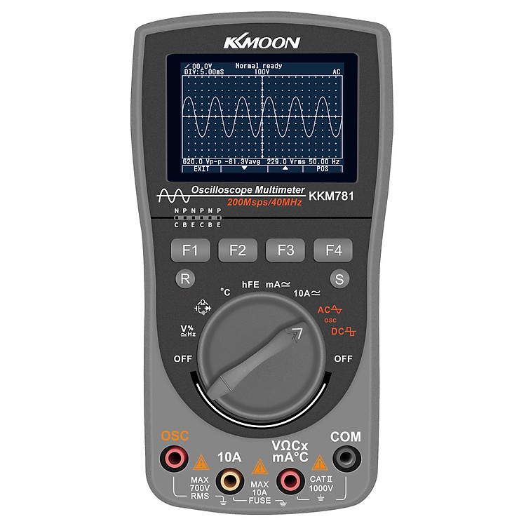 Máy DĐếm Dao Động Kỹ Thuật Số 2 Trong 1 KKmoon (200Msps/S) (40MHz)