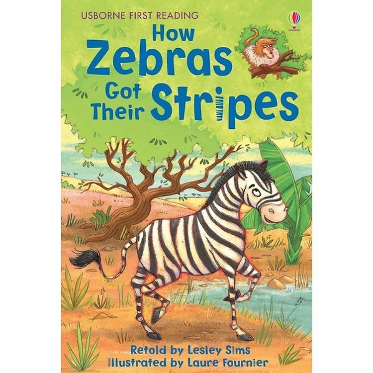 Sách Usborne First Reading Level Two: How Zebras Got Their Stripes