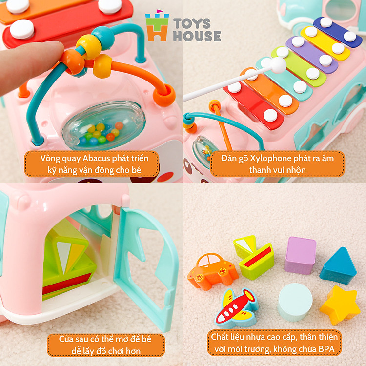 Đồ chơi giáo dục ô tô kết hợp đàn Chính hãng Ưu đãi - Hình ảnh 4