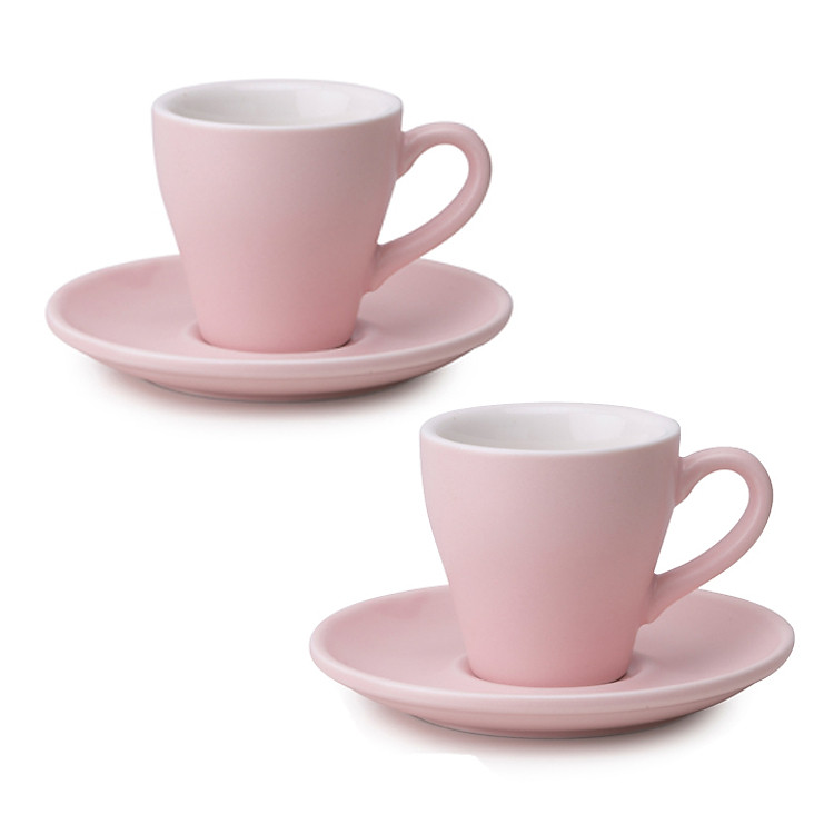 Set 2 Ly (Cốc) sứ uống cà phê Espresso cao cấp Anni Coffee Colorful 75ml