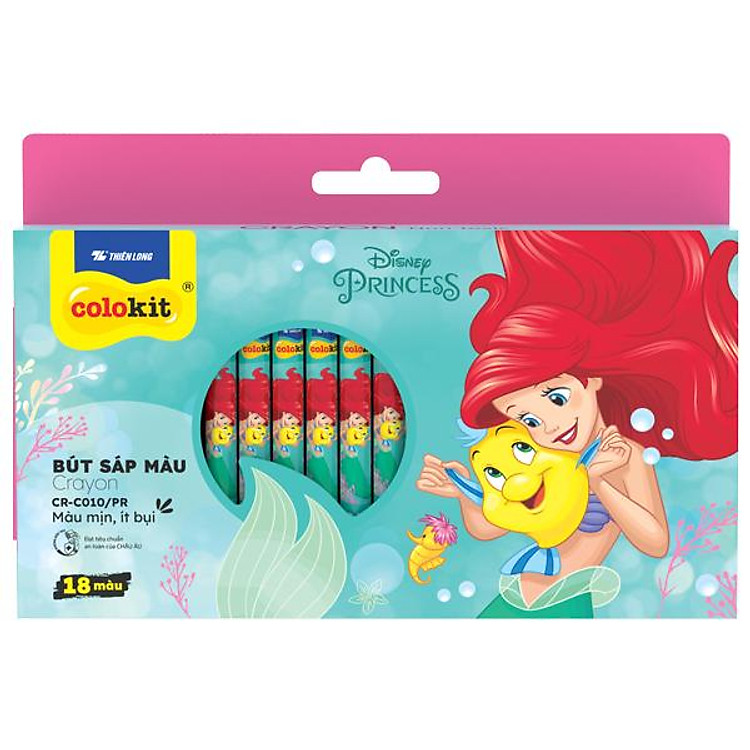 Hộp 18 Bút Sáp Màu Colorkit CR-C010/PR