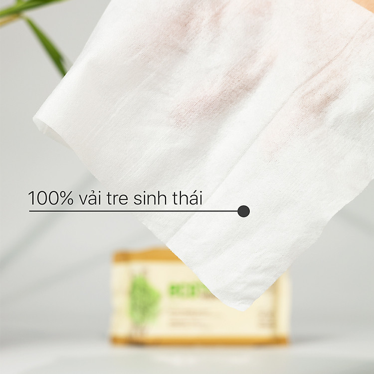 Khăn giấy ướt EcoWipes vải tre phân hủy Giá rẻ - Hình ảnh 5