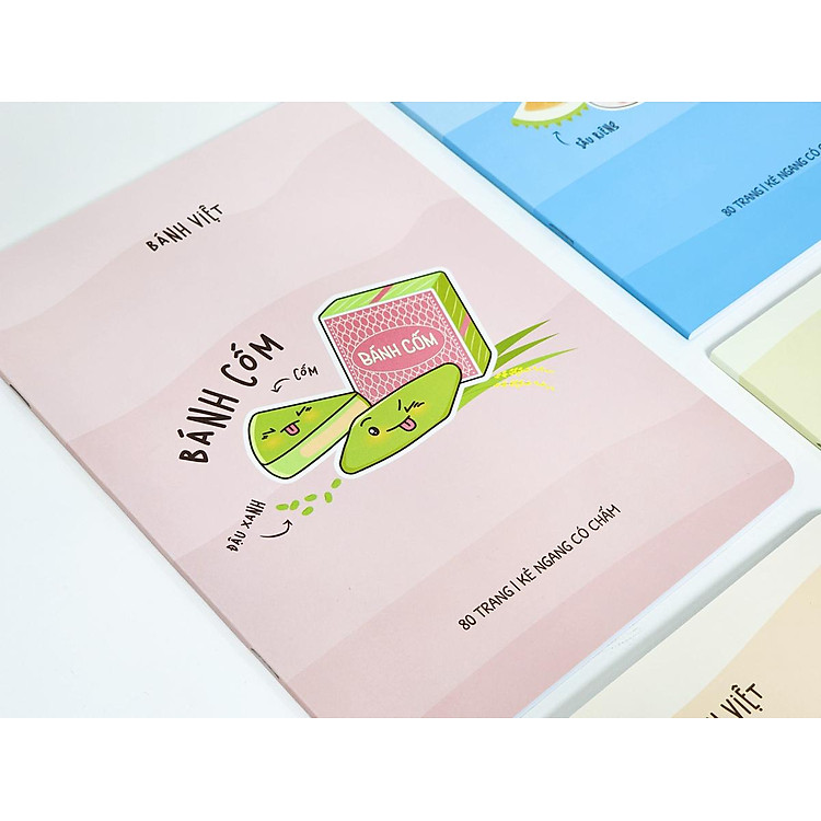 Tập Học Sinh Bánh Việt - Kẻ Ngang Có Chấm (80 trang, 70gsm) - Ảnh 6