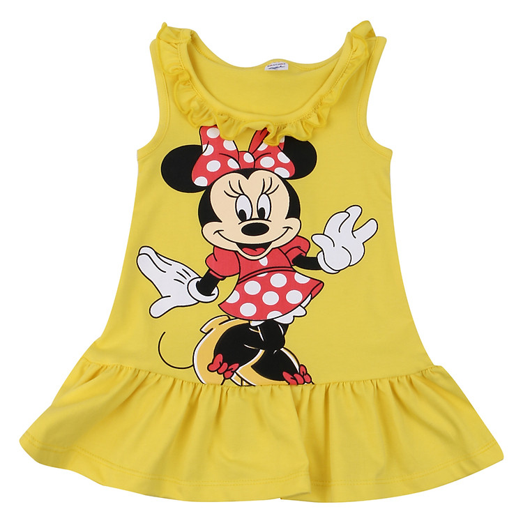 Đầm Bé Gái Mickey BONCHOP ĐBG-8092518V (Vàng)