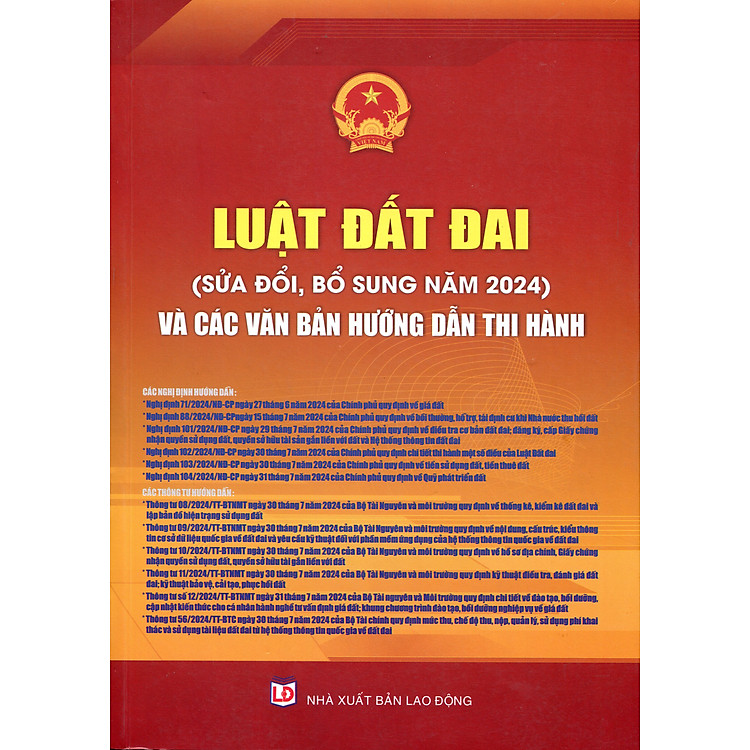 Tổng Hợp Luật Đất Đai Và Các Nghị Định, Thông Tư Hướng Dẫn Thi Hành