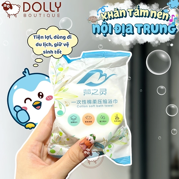 Chọn mua tại Shopee: Khăn Tắm Nén Du Lịch Cotton 70x140cm mua giá tốt nhất tại Shop Mall