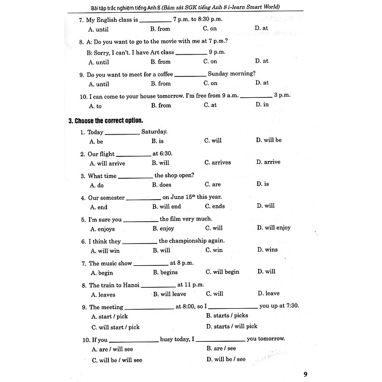 Bài Tập Trắc Nghiệm Tiếng Anh 8 - Có Đáp Án - Ảnh 8