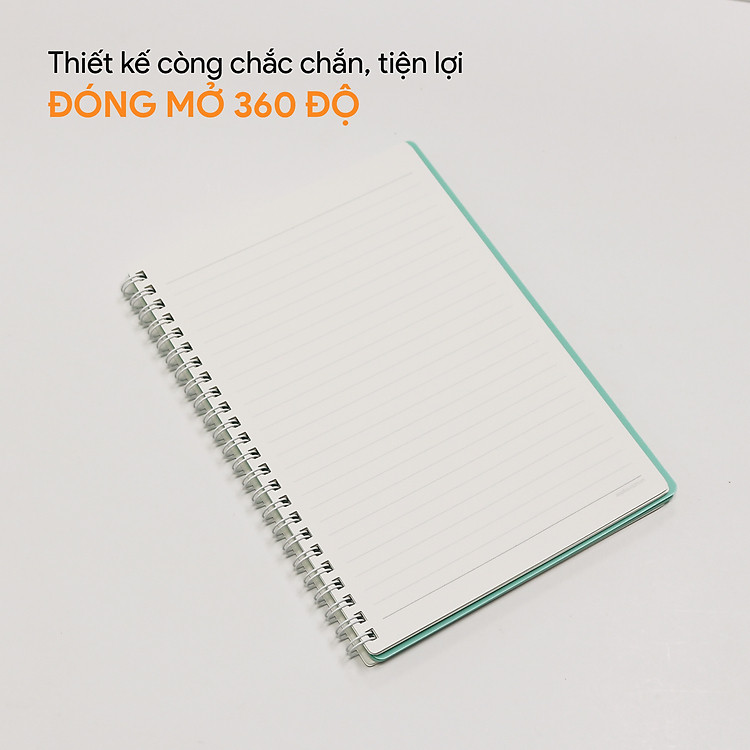 Sổ L&ograve; Xo A5 Kẻ Ngang Designism AO+ (140 trang) - Hồng - Ảnh 2