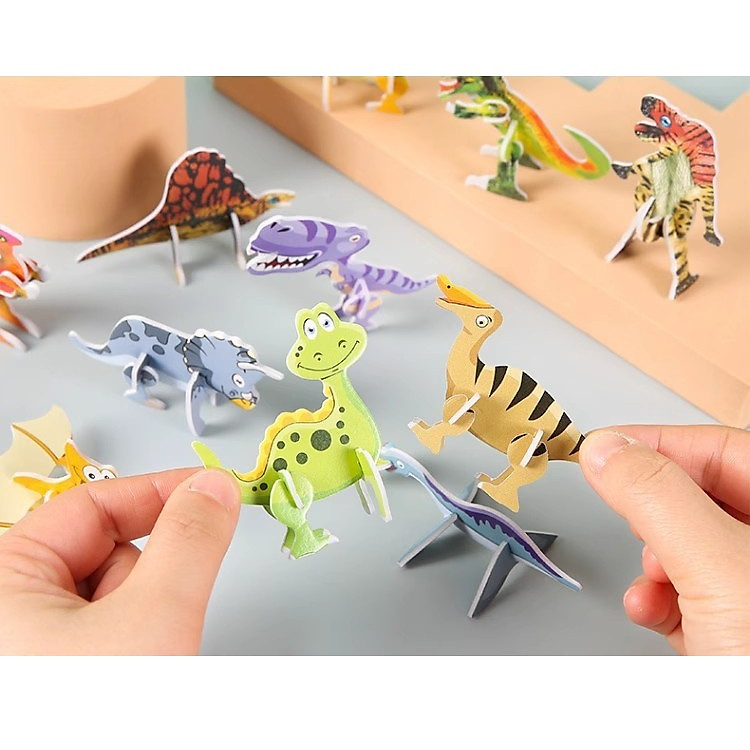 Đồ chơi xếp hình mini 3D cho bé Chính hãng Tiết kiệm - Hình ảnh 5