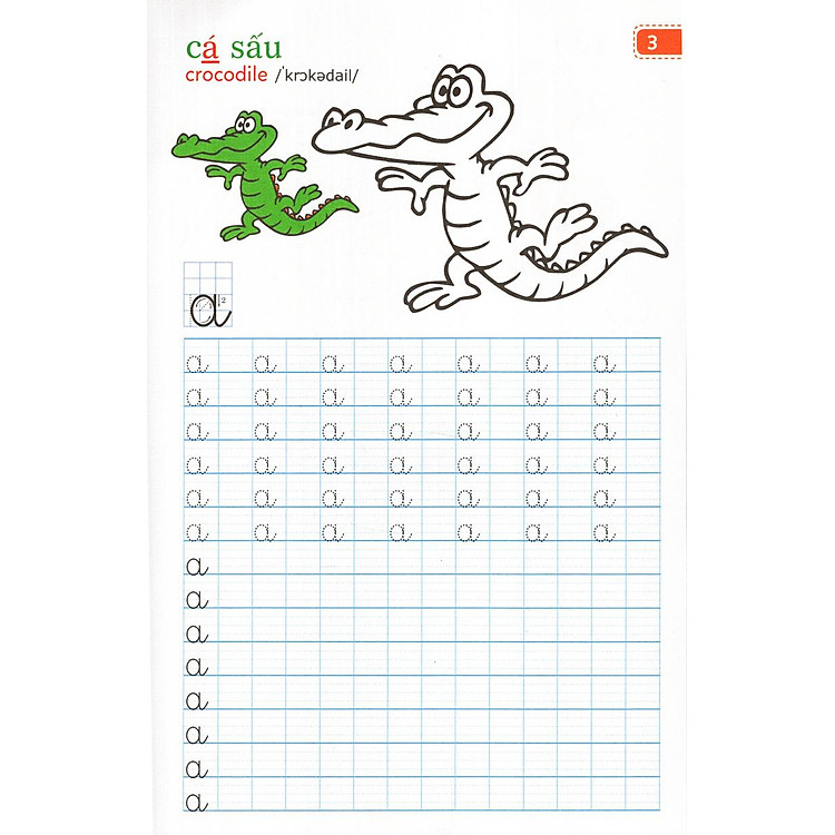 Tập Viết Chữ Đẹp & Tô Màu - Kiểu Chữ Thường (Khổ Nhỏ) - Ảnh 3