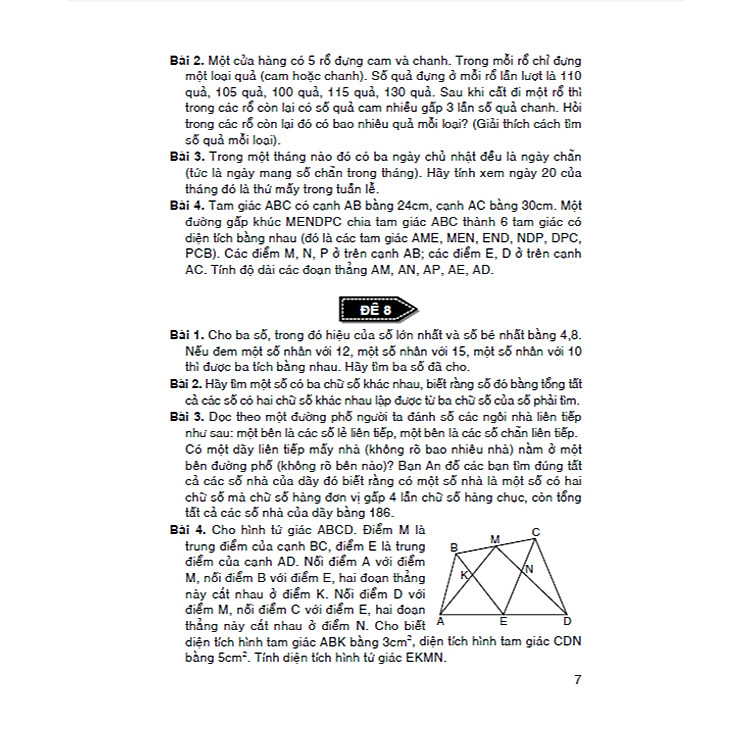 39 Bộ Đề Bồi Dưỡng Học Sinh Giỏi Toán 5 (HA) - Ảnh 7