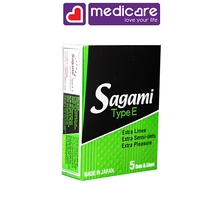 Bao cao su SAGAMI hộp 5 cái