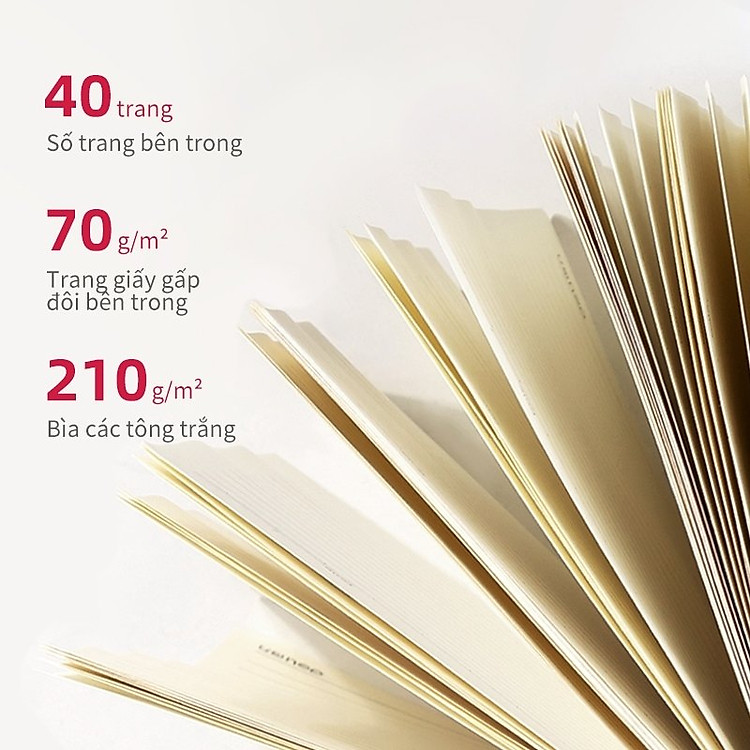 Bộ Sổ Tay Ghi Chép Khâu Gáy 40 Trang Deli (3 cuốn) - Ảnh 2