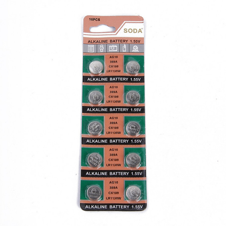 Vỉ 10 Pin Alkaline 1.55V AG10 - LR1130