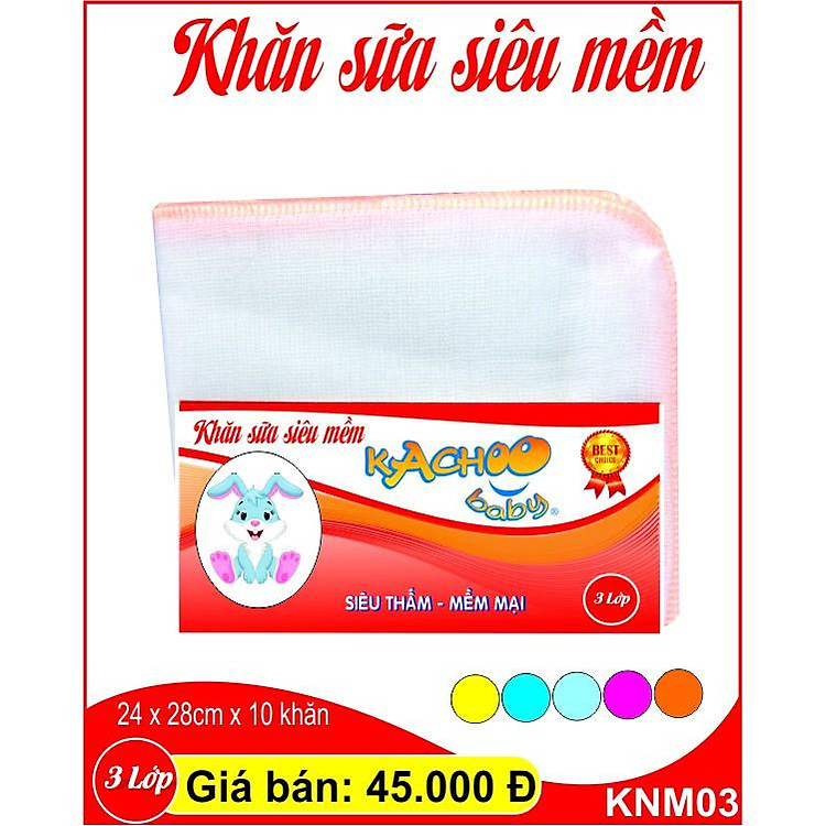 Khăn sữa siêu mềm KACHOOBABY 3 lớp Chính hãng Giá tốt - Hình ảnh 2