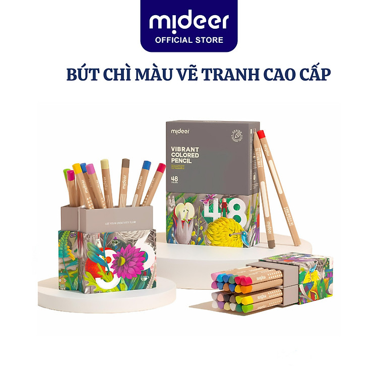 Bút Chì Màu Mideer (24 màu)