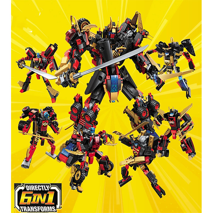 Mua Đồ chơi lắp ráp Robot Biến Hình 6 trong 1 Chính hãng Ưu đãi - Hình ảnh 5