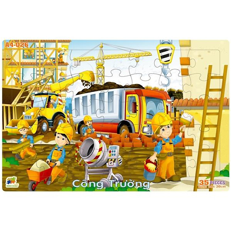 Bộ Xếp Hình A4 Puzzle Minh Châu Chính hãng Tiết kiệm