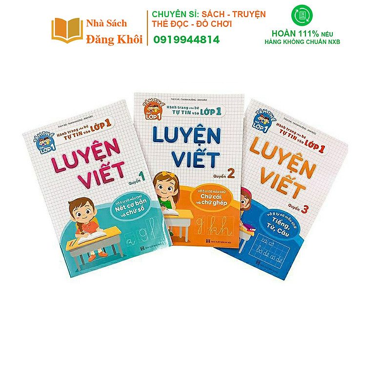 Bộ 3 Luyện Viết – Hành Trang Cho Bé Tự Tin Vào Lớp 1