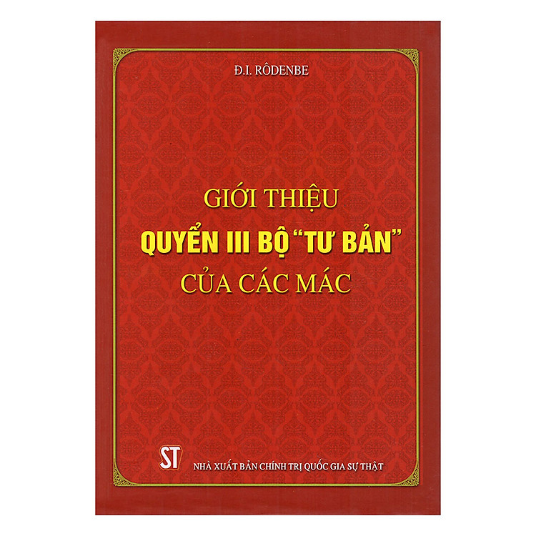 Sách Giới Thiệu Quyển III Bộ "Tư Bản" Của Các Mác