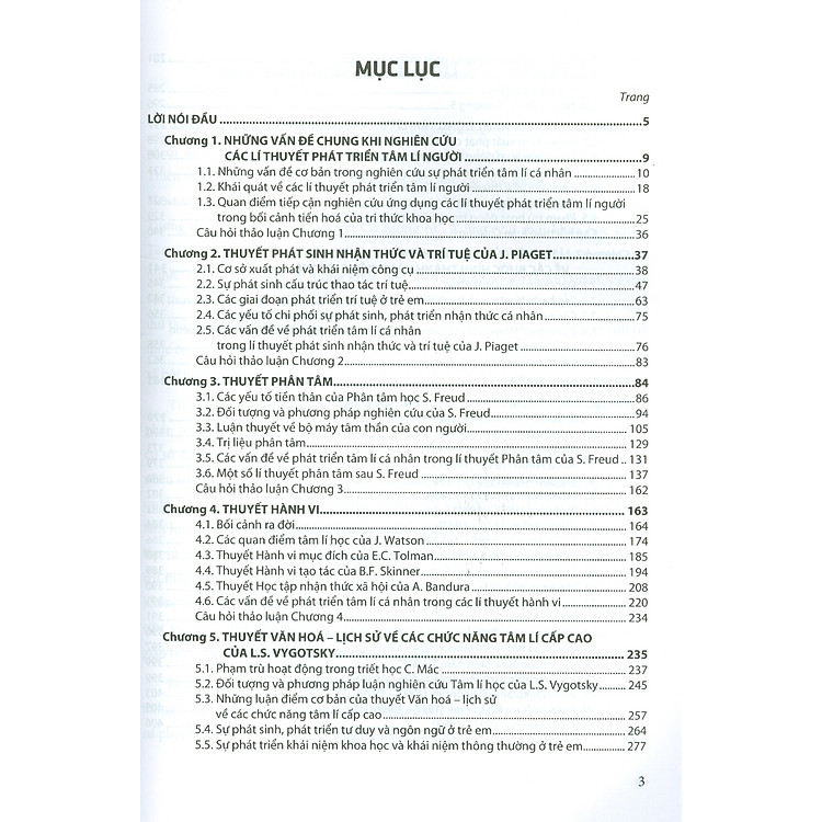 Giáo Trình Các Lí Thuyết Phát Triển Tâm Lí Người (Tái bản) - Ảnh 3