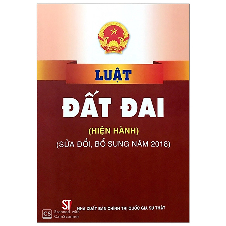 Sách Luật Đất Đai (Hiện Hành, Sửa Đổi Bsung 2018)