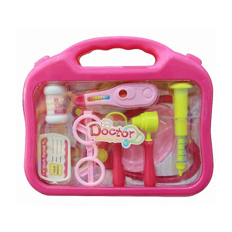 Hộp đồ chơi bác sĩ màu hồng Chính hãng Tiết kiệm - Hình ảnh 3
