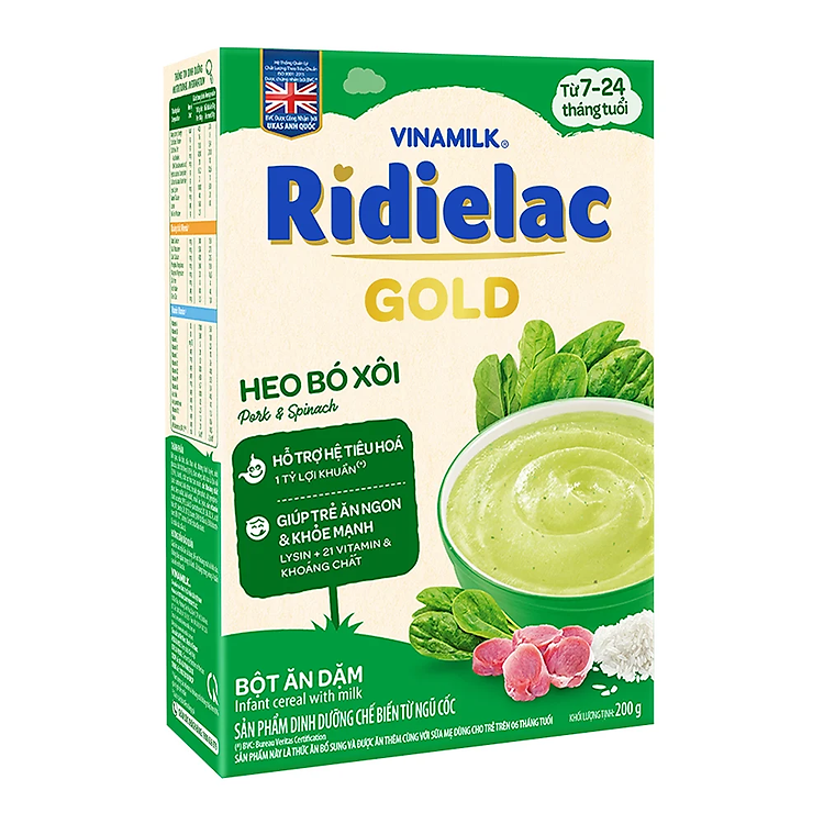 Bột Ăn Dặm Vinamilk Ridielac Gold Giá rẻ - Hình ảnh 2