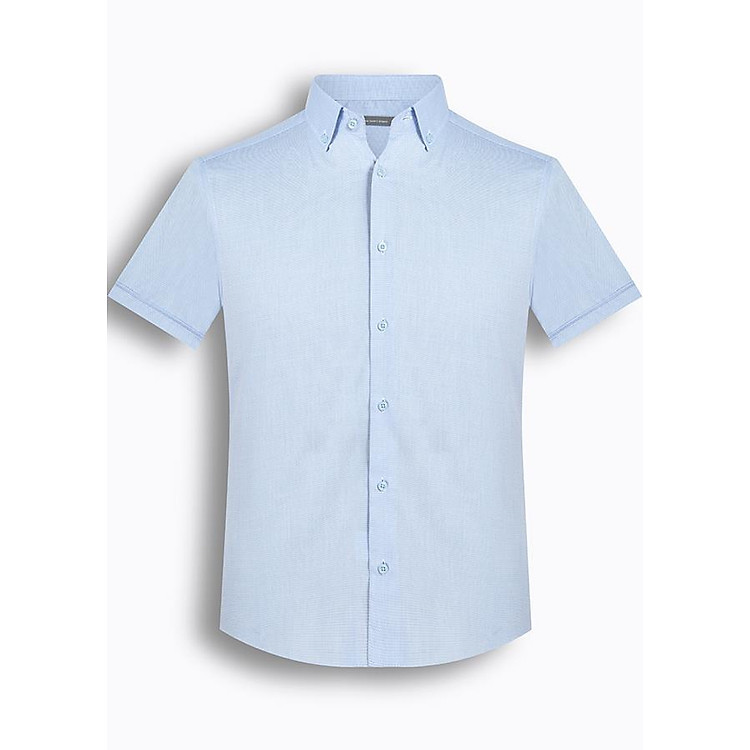 Áo Sơ Mi Nam tay ngắn họa tiết The Shirts Studio Hàn Quốc TD42F2120 BL