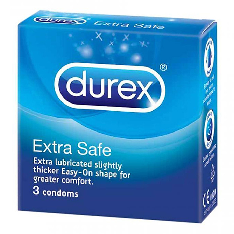 Bao Cao Su Durex Extra Safe 3S – 278229 - Hộp 3 Gói