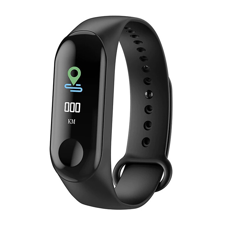 Vòng tay thông minh theo dõi sức khỏe M3C (Đen) - Hàng nhập khẩu